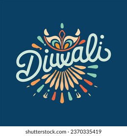 Celebremos el triunfo de la luz sobre la oscuridad en este Diwali con este único Diwali Vector Logos