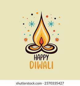 Let's celebrate the triumph of light over darkness this Diwali with this unique Diwali Vector Logos