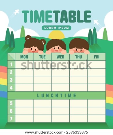 Let's check it out in advance! Class schedule illustration