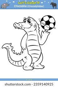 Erlaubt es Krokodil. Erziehungsspiel für Kinder. Spaß für Kinder zu spielen und zu lernen.