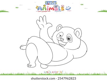 Vamos a colorearlo. Dibujo para colorear con dibujos animados lindos. Juego educativo para niños. actividades divertidas para que los niños jueguen y aprendan.