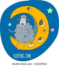 Let's count sheeps before you'll sleep. Sheep on the Moon