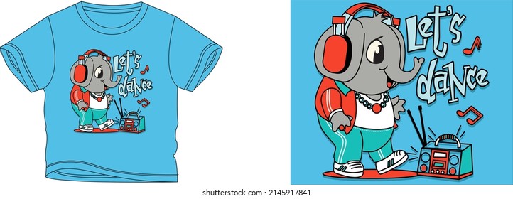 let's dance t-shirt design background color is a cyan and t-shirt color is a cyan beautiful color and beautiful design