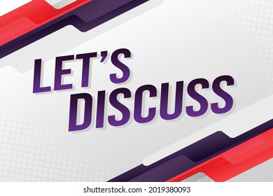 507 Let us discuss Images, Stock Photos & Vectors | Shutterstock