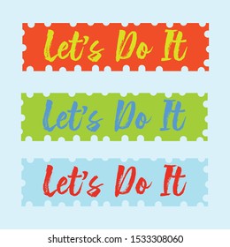 Let's do it letter for banner and other project