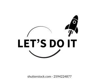 let's do it text on white background