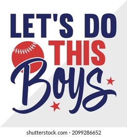 Let's Do This Boys Printable Vector Illustration