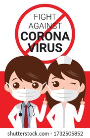 Let's fight against the dangerous virus.