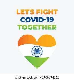 Let's fight Covid-19 together banner