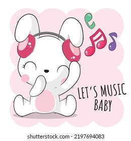 lets fun be music fun t shirt graphic design vector illustration