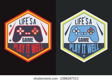 Let's A Game Play It Well, Gamer Boy Shirt, Funny Gamer Tee, Gamer Gifts, Gifts for Boy, Gaming Gifts for Dad