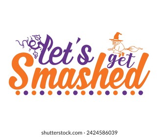 vamos a conseguir aplastado tipografía diseño de la camiseta