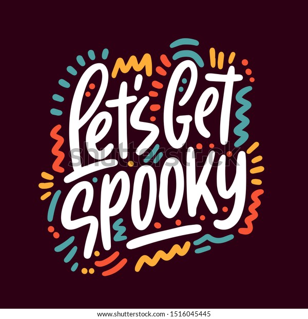 Download Lets Get Spooky Halloween Party Poster Stock Vector Royalty Free 1516045445