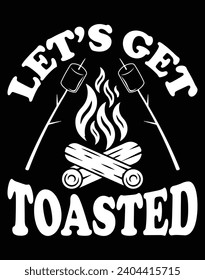 Let's get toasted - EPS file for cutting machine. You can edit and print this vector art with EPS editor.