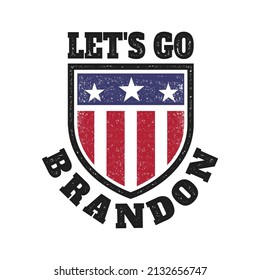 let's go brandon shirt united states with grunge texture svg