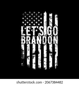 Lets go brandon T Shirt Design Background Vector Illustration.