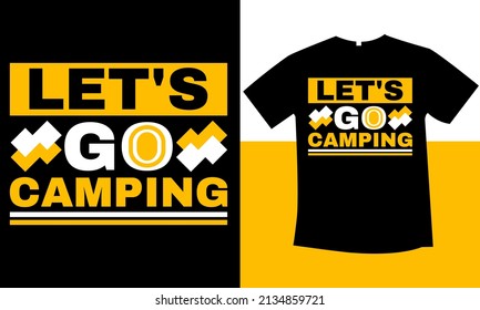 vamos a acampar diseño de camisetas nuevo y mejor 