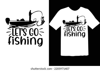 Let's go fishing svg design