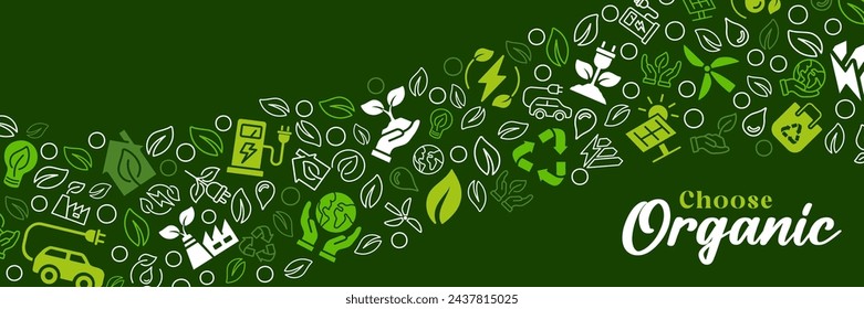 Vamos verde juntos, concepto de ecología. Guardar mundo ilustración vectorial póster