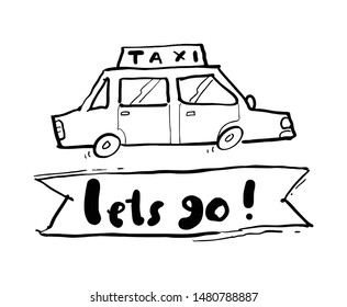 lets go icon hand drawn