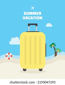 Let's go on a summer vacation with our luggage