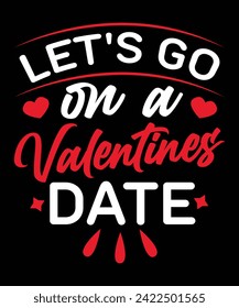 Vamos a San Valentín. Diseño de camisetas para tipografía de San Valentín