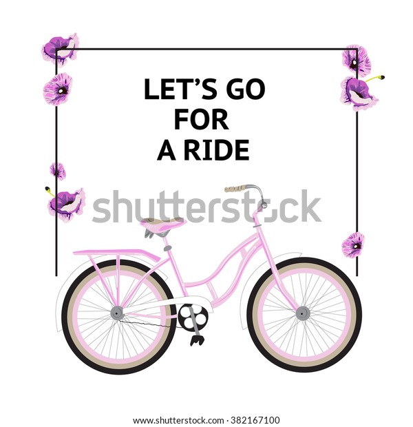 Lets Go Ride Vector Graphic Style: vector de stock (libre de regalías ...