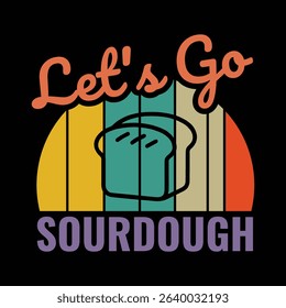 Let's Go Sourdough vintage cake design
