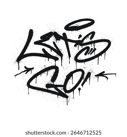 Vamos! Texto Urbano do Spray Paint