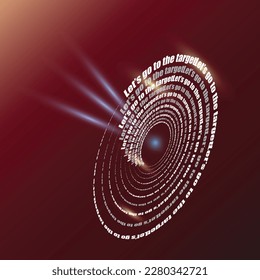 Let,s go to the target text quote, goal concept background.life inspirational inscription.point aim vector.