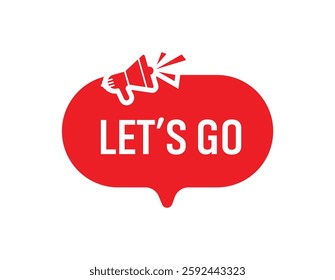 let's go text information sign