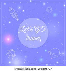 Lets go travel universe design