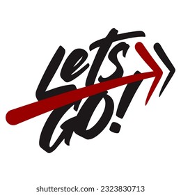 Lets Go Typography Patch V81 Patch Streetwear, Urban, Luxury, Modern Design Patch Commercial Use