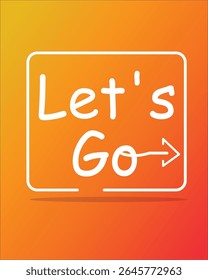 Let's go word with arrow
