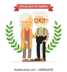 Let's Grow Old Together - Happy Valentine Card