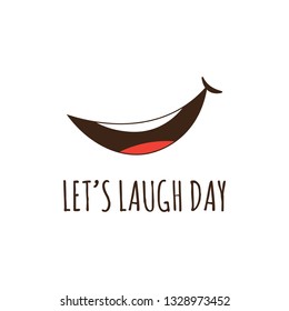 Let's Laugh Day Design Template. Vector Illustration