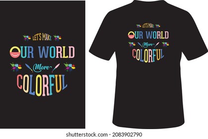 Let's make our world more colorful