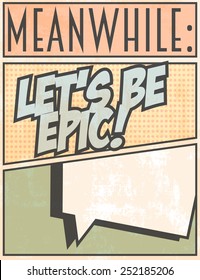 let's me epic, illustration in vector format