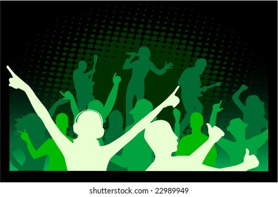 Let's Party , dancing people