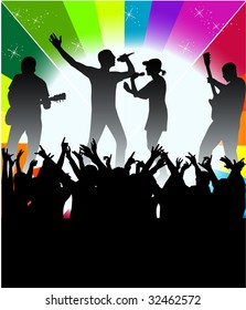 Let's Party - retro  background
