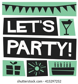 Let's Party (Vector Illustration Design)