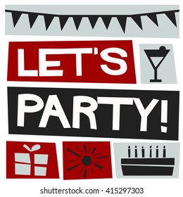 Let's Party (Vector Illustration Design)