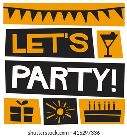 Let's Party (Vector Illustration Design)
