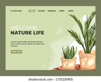 Lets Plant . This is a Lets Plant  Vector. all of this object or assets is separated and ready to editable.