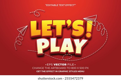 Let's Play 3d text effect editable effect