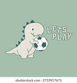 Lets Play Dino in vector 