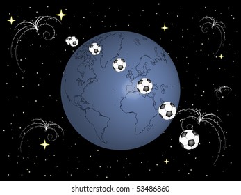 Let's play the football - vector