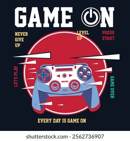 Let's play the game typography tshirt design