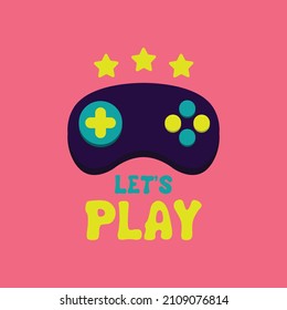 Let's play, joystick design, game