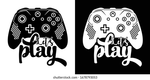 Lets Play Printable Vector Illustration